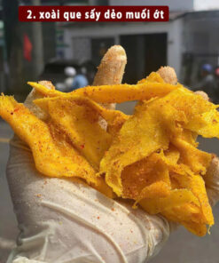Xoài Mảnh Sấy Dẻo Muối Ớt | chua cay mặn đậm đà ăn là mê